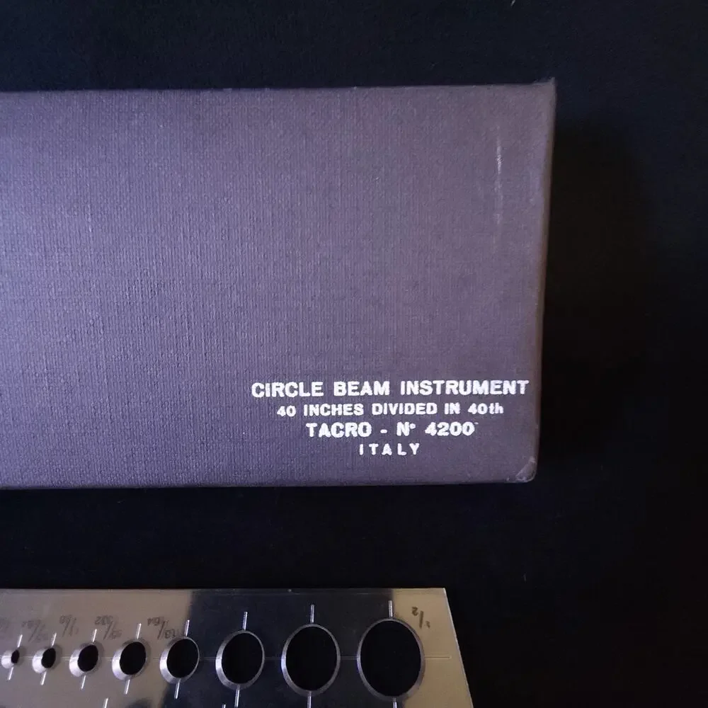 Vintage Tacro Circle Drafting Beam Instrument Tool Set 40